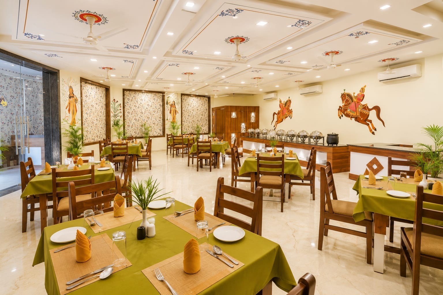 Family restaurant seating at a TTC property